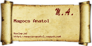 Magocs Anatol névjegykártya